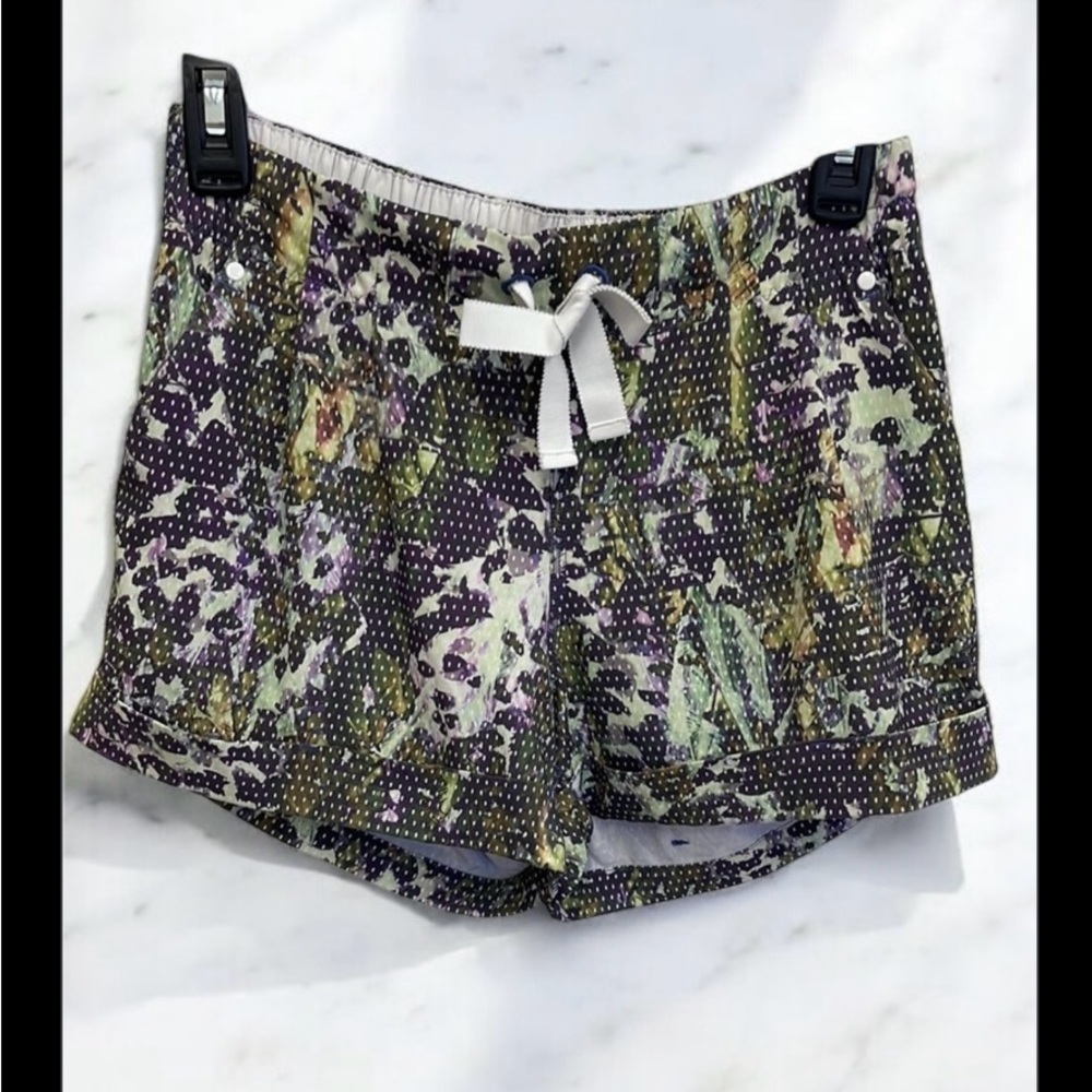 Lululemon Purple and Green Athletic Shorts